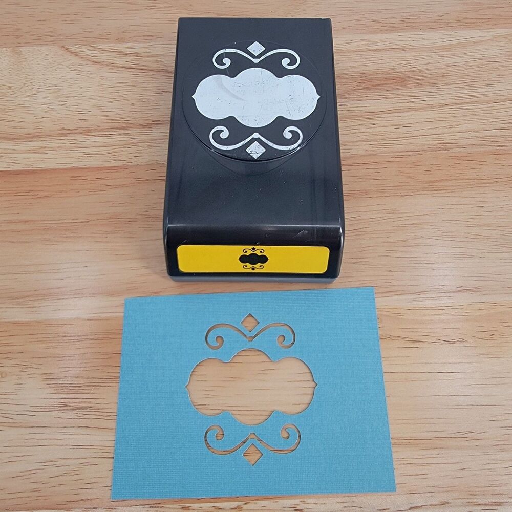 EK Success JOURNAL & FLOURISH Large Paper Card Punch Apx 2.25"x2.5" Cutout